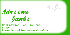 adrienn janki business card